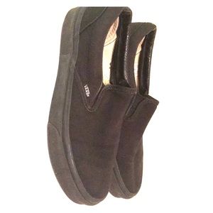 Black slip on vans!